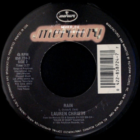Lauren Christy - The Color Of The Night / Rain side B