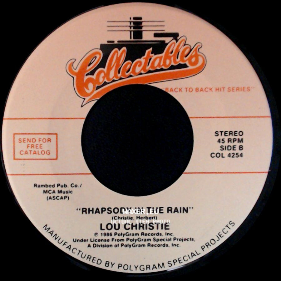 The Walker Brothers / Lou Christie - Make It Easy On Yourself / Rhapsody In The Rain side B