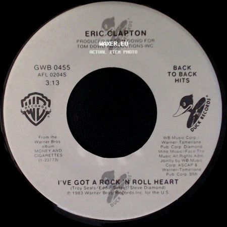 Eric Clapton - The Shape You're In / I've Got A Rock 'n' Roll Heart side B