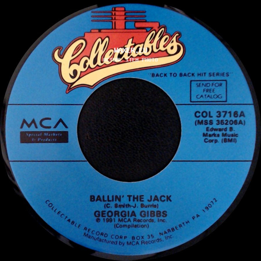 Ray Bolger / Georgia Gibbs - Once In Love With Amy / Ballin' The Jack side B