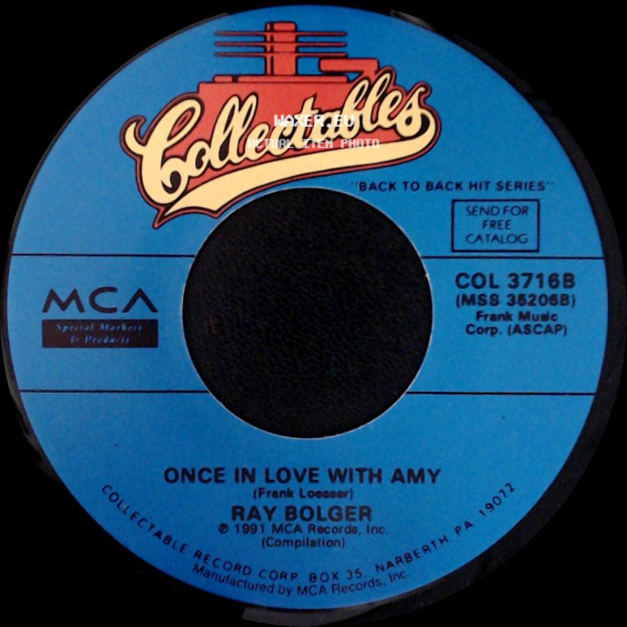 Ray Bolger / Georgia Gibbs - Once In Love With Amy / Ballin' The Jack side A