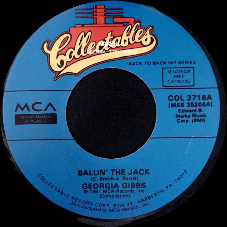 Ray Bolger / Georgia Gibbs - Once In Love With Amy / Ballin' The Jack side B
