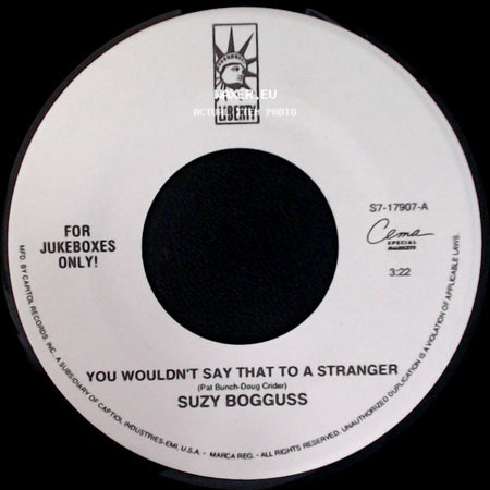 Suzy Bogguss - You Wouldn't Say That To A Stranger / Something Up My Sleeve (Duet With Billy Dean) side A