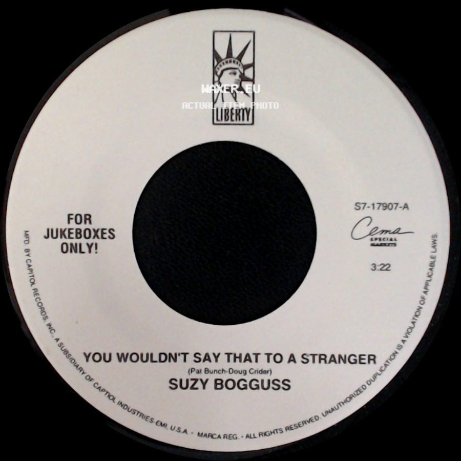Suzy Bogguss - You Wouldn't Say That To A Stranger / Something Up My Sleeve (Duet With Billy Dean) side A