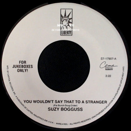 Suzy Bogguss - You Wouldn't Say That To A Stranger / Something Up My Sleeve (Duet With Billy Dean) side A