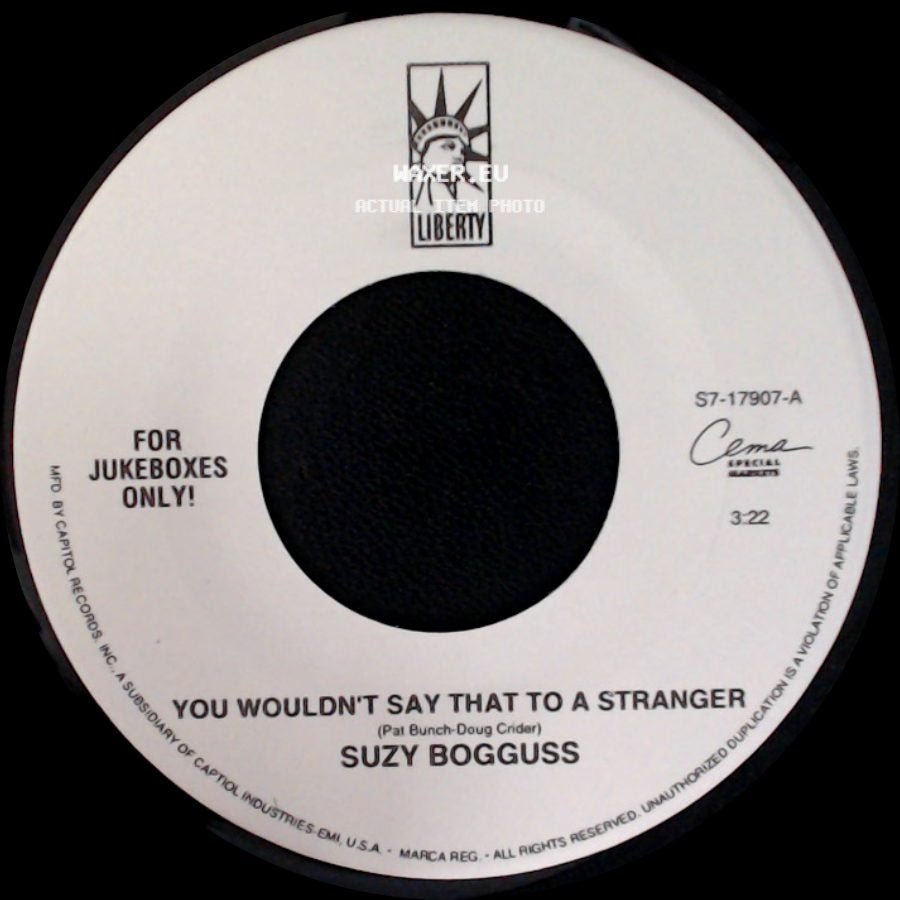 Suzy Bogguss - You Wouldn't Say That To A Stranger / Something Up My Sleeve (Duet With Billy Dean) side A