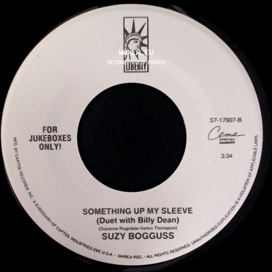 Suzy Bogguss - Something Up My Sleeve (Duet With Billy Dean) / You Wouldn't Say That To A Stranger side A
