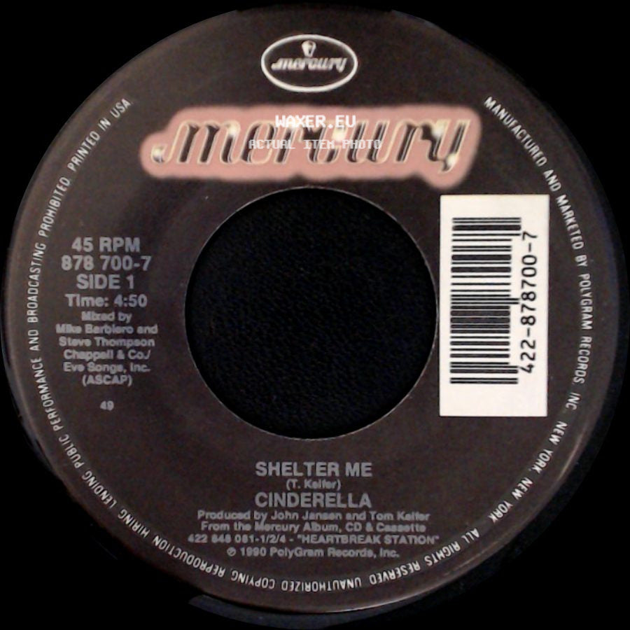 Cinderella - Shelter Me / Electric Love side A