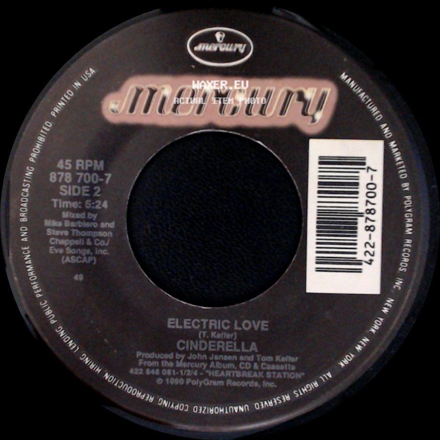 Cinderella - Shelter Me / Electric Love side B