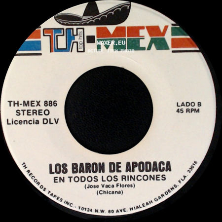 Los Baron De Apodaca - Hablale Corazon / En Todos Los Rincones side B