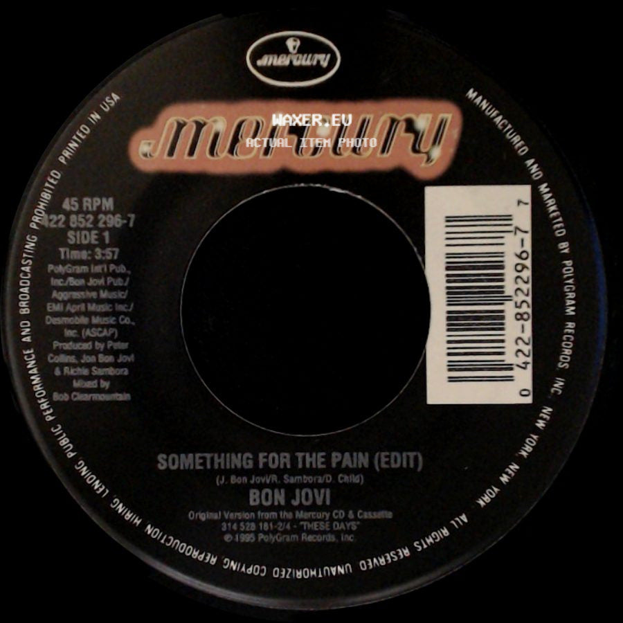 Bon Jovi - Something For The Pain (Edit) / Lie To Me side A