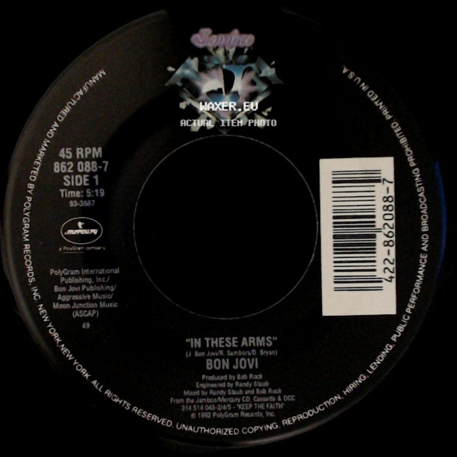 Bon Jovi - In These Arms / Save A Prayer side A