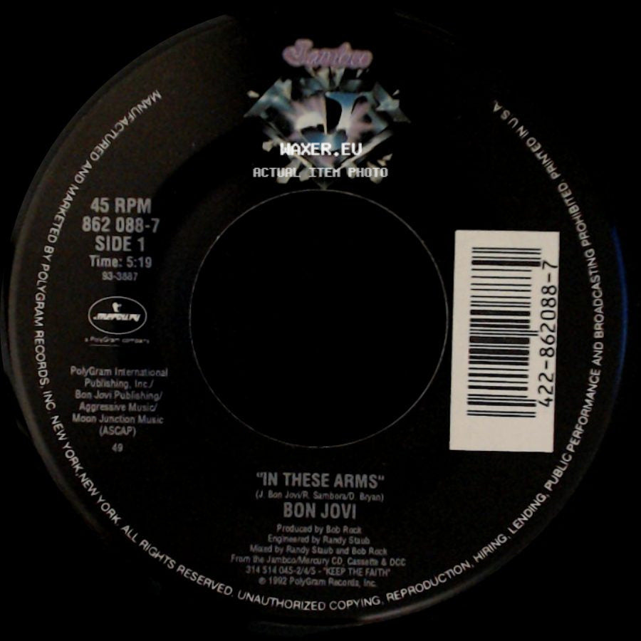 Bon Jovi - In These Arms / Save A Prayer side A