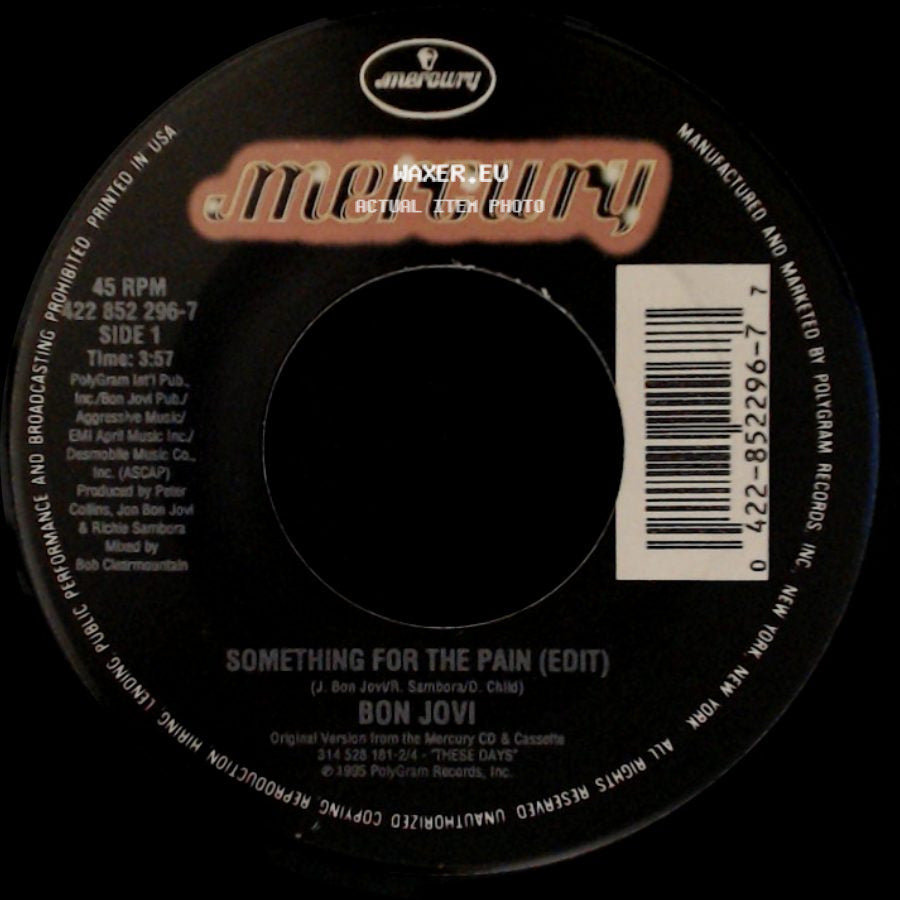 Bon Jovi - Something For The Pain (Edit) / Lie To Me side A