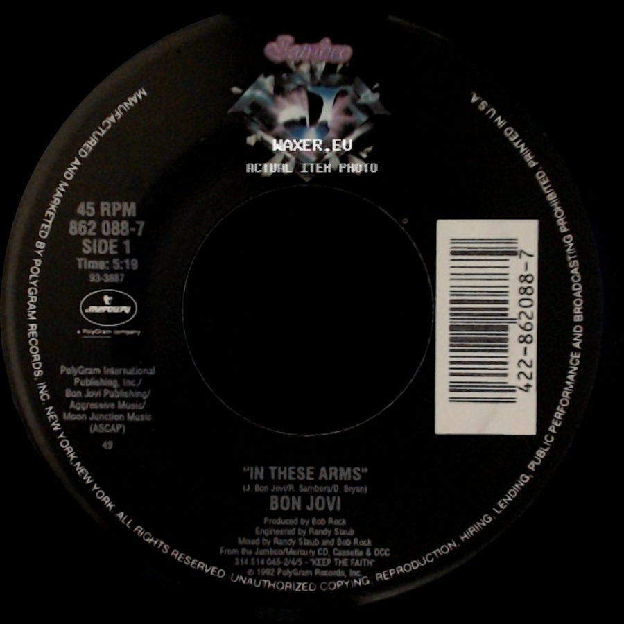 Bon Jovi - In These Arms / Save A Prayer side A