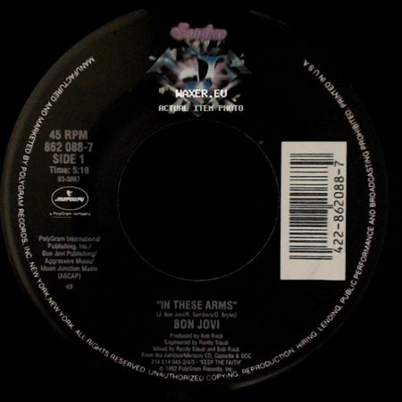 Bon Jovi - In These Arms / Save A Prayer side A