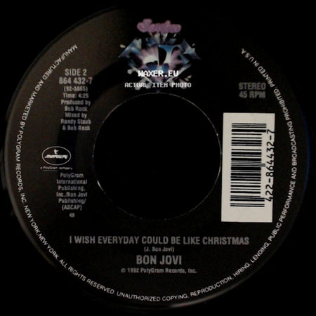 Bon Jovi - Keep The Faith / I Wish Everyday Could Be Like Christmas side B