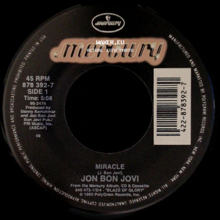 Jon Bon Jovi - Miracle / Blood Money side A