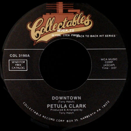 Petula Clark - Kiss Me Goodbye / Downtown side B