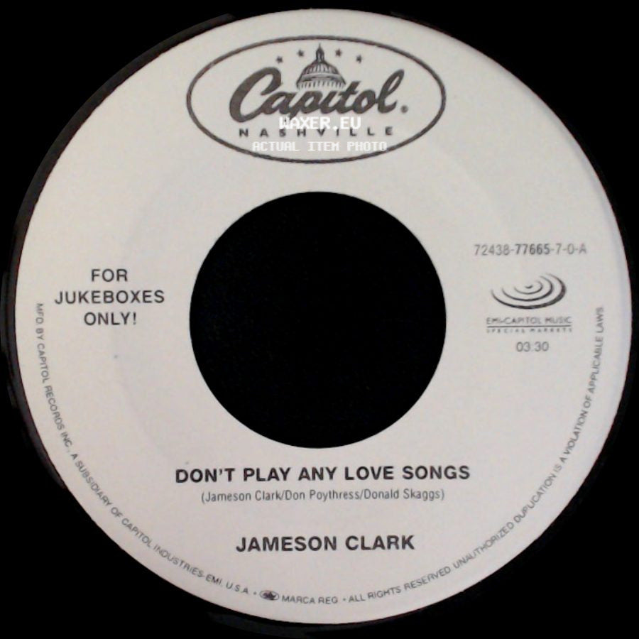 Jameson Clark - Still Smokin' / Don't Play Any Love Songs side B