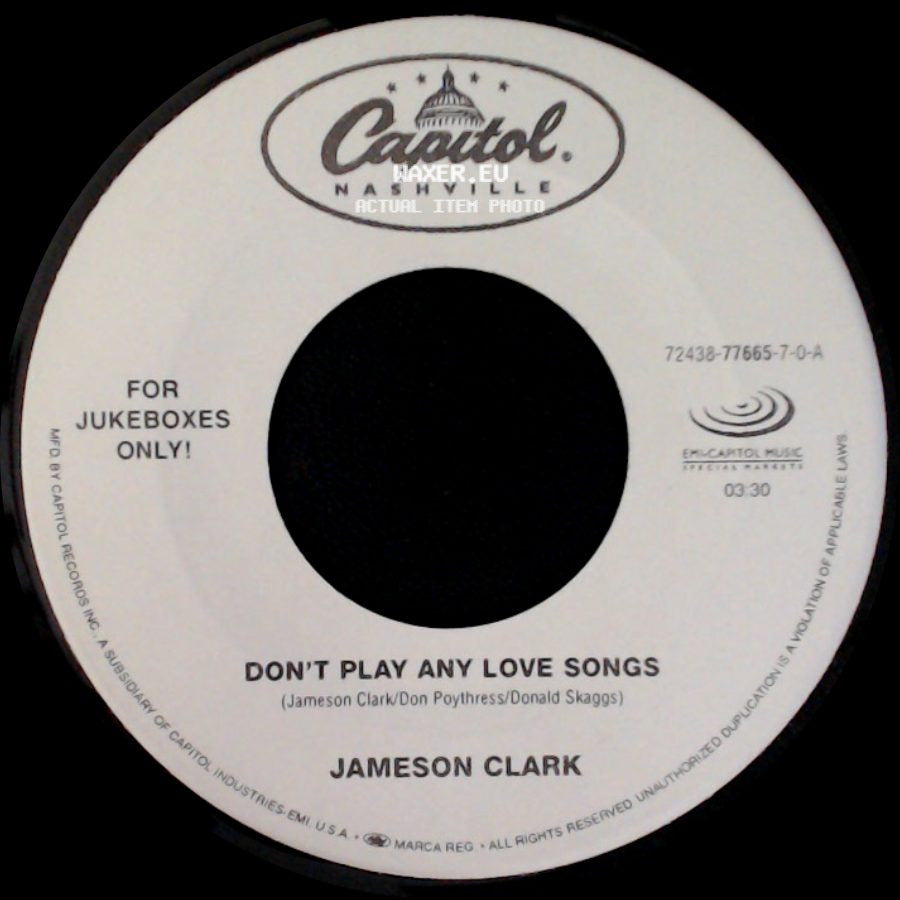Jameson Clark - Still Smokin' / Don't Play Any Love Songs side B