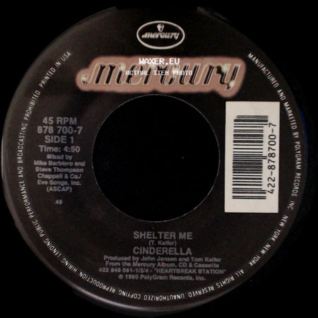 Cinderella - Shelter Me / Electric Love side A