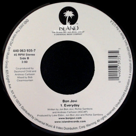 Bon Jovi - Everyday / Everyday side B
