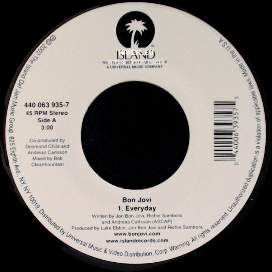 Bon Jovi - Everyday / Everyday side A