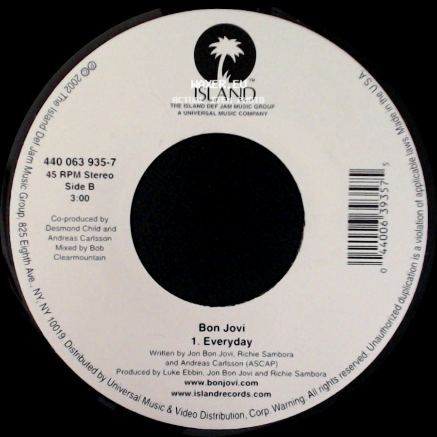 Bon Jovi - Everyday / Everyday side B