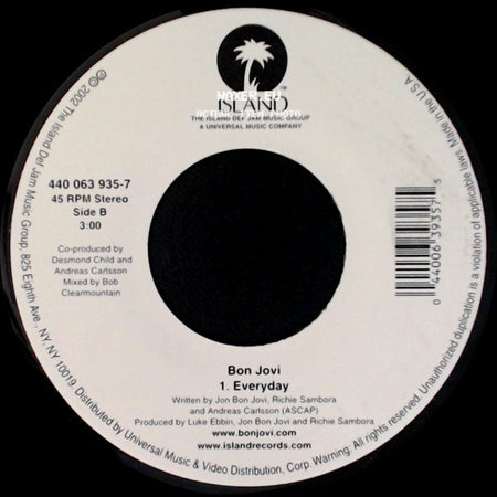 Bon Jovi - Everyday / Everyday side B