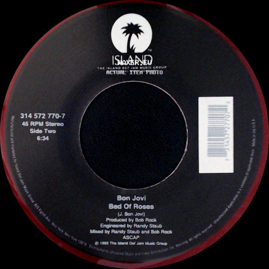 Bon Jovi - Thank You For Loving Me / Bed Of Roses side B