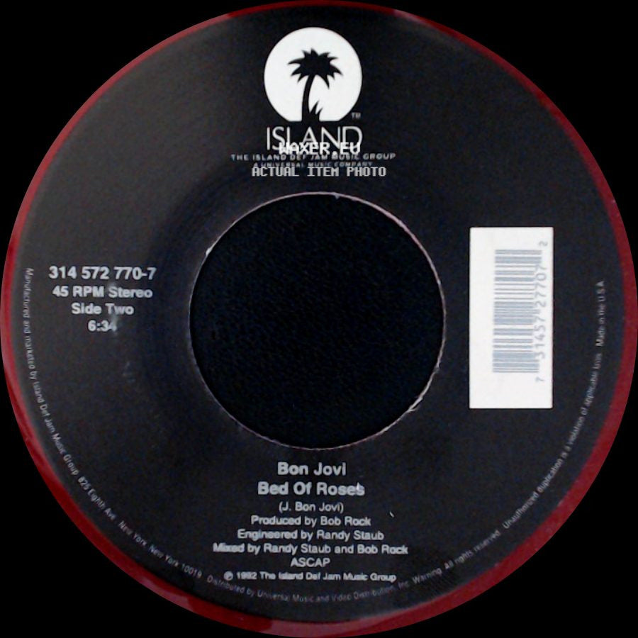 Bon Jovi - Thank You For Loving Me / Bed Of Roses side B