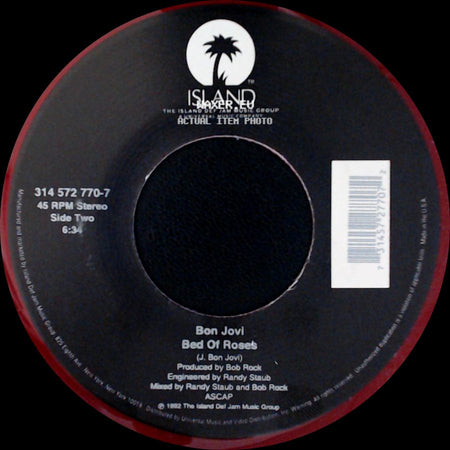 Bon Jovi - Thank You For Loving Me / Bed Of Roses side B