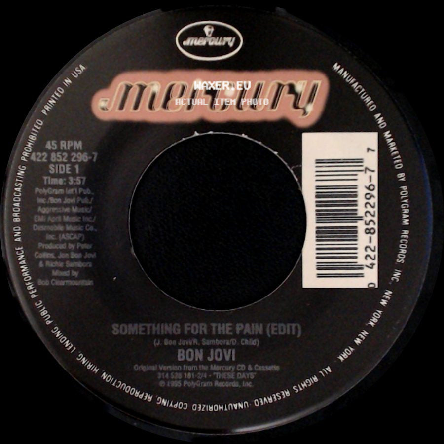 Bon Jovi - Something For The Pain (Edit) / Lie To Me side A
