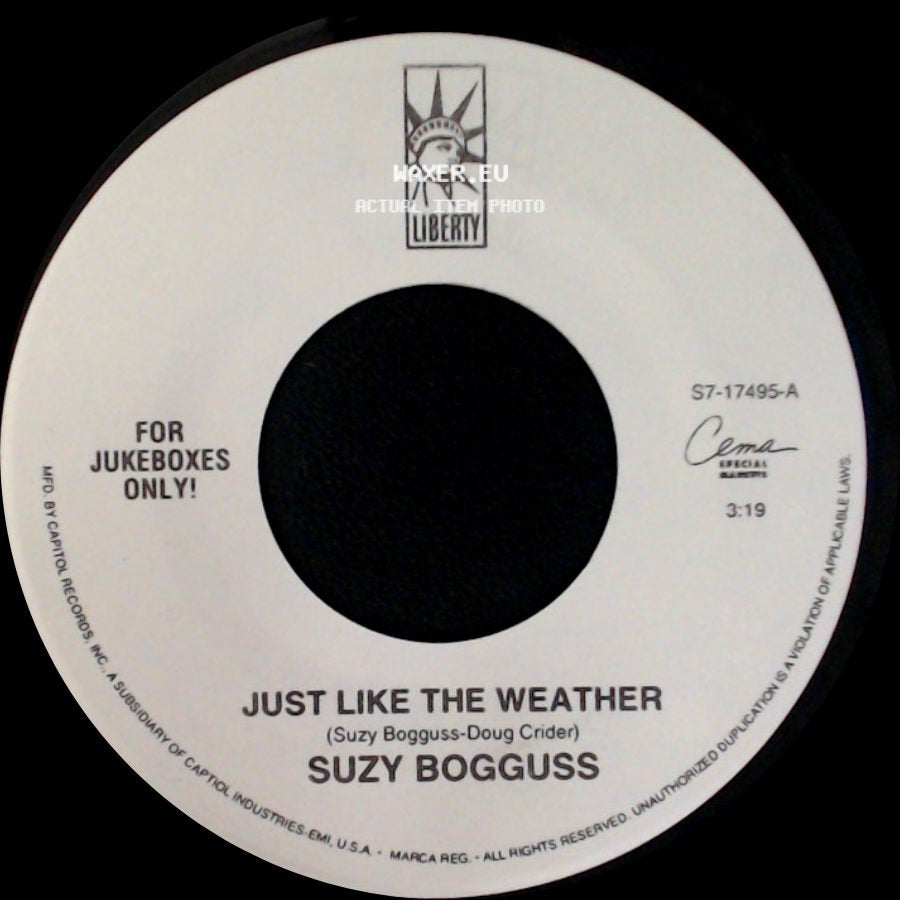 Suzy Bogguss - No Green Eyes / Just Like The Weather side B