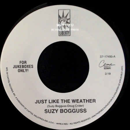 Suzy Bogguss - No Green Eyes / Just Like The Weather side B