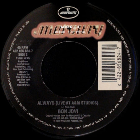 Bon Jovi - This Ain't A Love Song / Always (Live At A&M Studios) side B