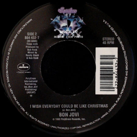 Bon Jovi - Keep The Faith / I Wish Everyday Could Be Like Christmas side B