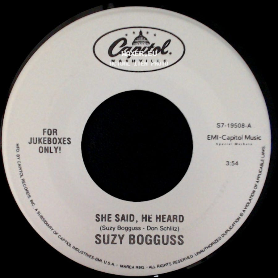 Suzy Bogguss - Feeling 'bout You / She Said, He Heard side B