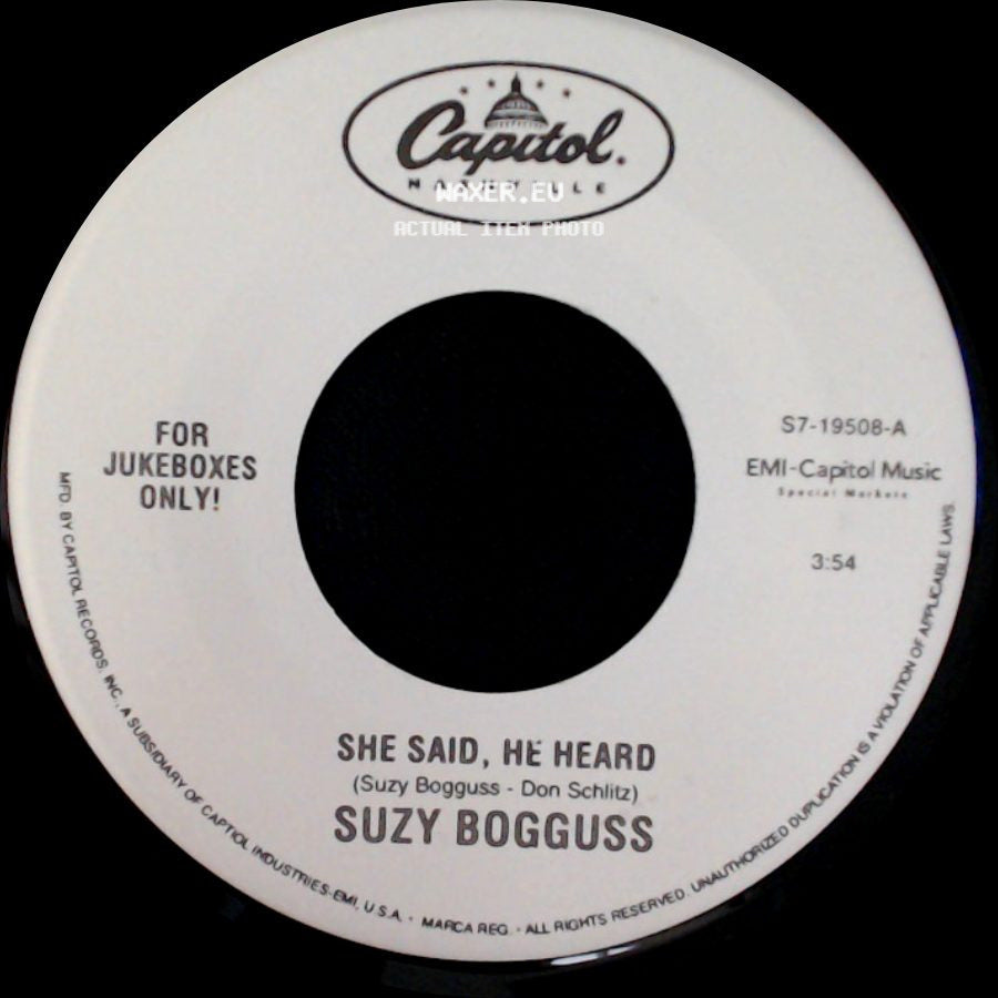 Suzy Bogguss - Feeling 'bout You / She Said, He Heard side B