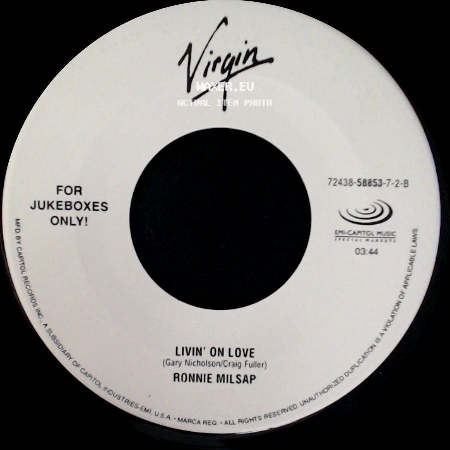 Ronnie Milsap - Livin' On Love / Time, Love And Money side A