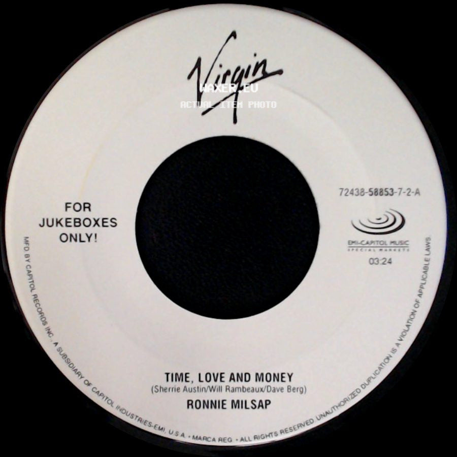Ronnie Milsap - Livin' On Love / Time, Love And Money side B