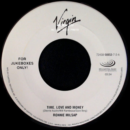 Ronnie Milsap - Livin' On Love / Time, Love And Money side B