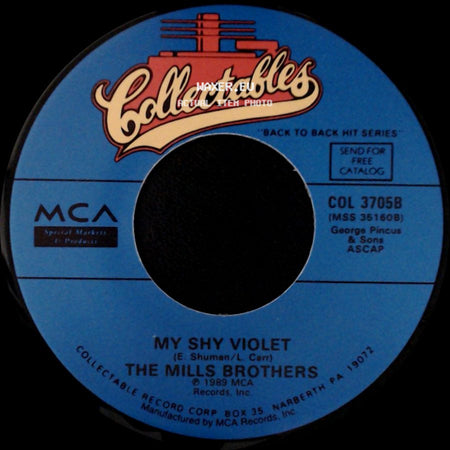 The Mills Brothers - My Shy Violet / Cab Driver side A