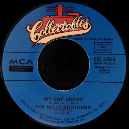 The Mills Brothers - My Shy Violet / Cab Driver side A