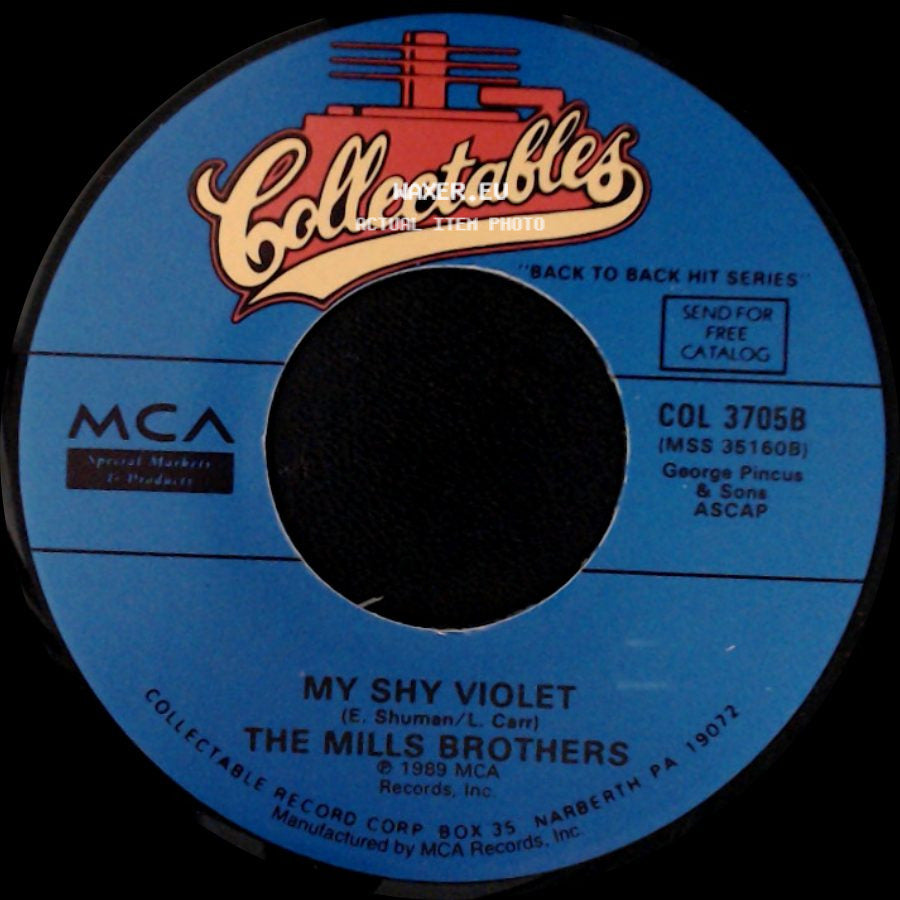 The Mills Brothers - My Shy Violet / Cab Driver side A