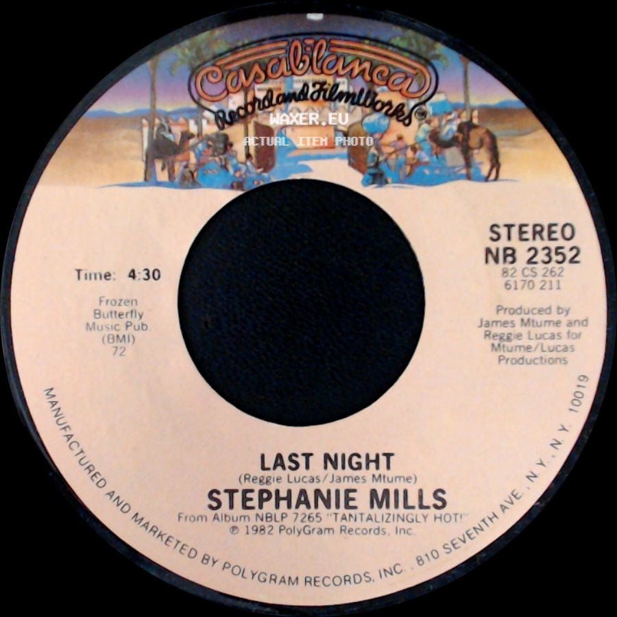 Stephanie Mills - Wailin' / Last Night side B