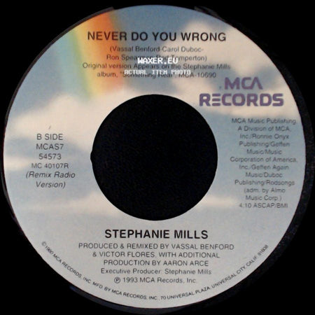 Stephanie Mills - Never Do You Wrong / Never Do You Wrong side B