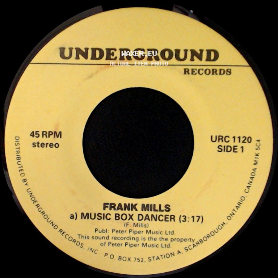Frank Mills - Music Box Dancer / Peter Piper side A