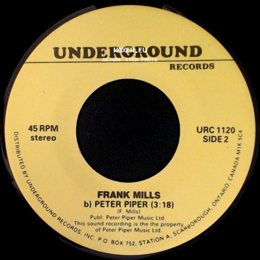 Frank Mills - Music Box Dancer (3:17) / Peter Piper side B